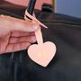 Personalised Heart Luggage Tag Strap Travel Gift, thumbnail 7 of 11
