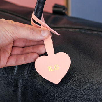 Personalised Heart Luggage Tag Strap Travel Gift, 7 of 11