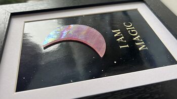 Spiritual Gift For Her, Affirmation Moon Wall Art Framed Print, 3 of 5