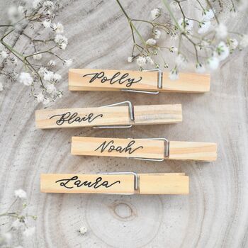 Personalised Wooden Wedding Favour Place Name, 2 of 8