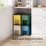 Set Of Four Stackable Recycling Bins Storage Boxes, thumbnail 1 of 6