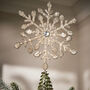 Handmade Snowflake Christmas Tree Topper, thumbnail 3 of 6