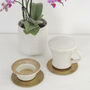 Vanilla Cream Ceramic Tea Cup With Lid And Strainer, thumbnail 3 of 9