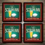 Personalised Bar Runner And Coasters Scrum Inn, thumbnail 3 of 8