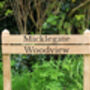 Ladder Direction Oak Sign Post, Up To Eight Tiers, thumbnail 3 of 12