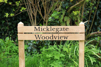 Ladder Direction Oak Sign Post, Up To Eight Tiers, 3 of 12