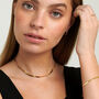 Herringbone Chain Layering Necklace 18ct Gold Plated, thumbnail 2 of 7