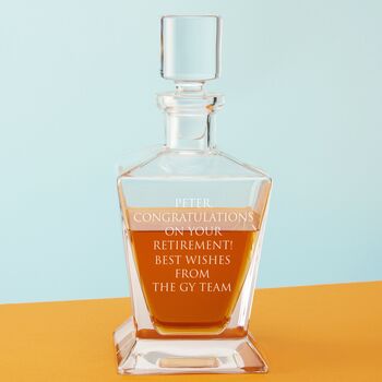 Personalised Crown Decanter With Your Own Message, 2 of 4