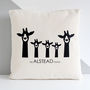 Giraffe Family, Personalised Cushion Cover, thumbnail 1 of 3