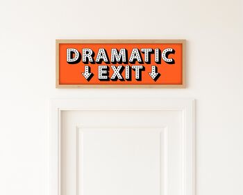 Dramatic Exit Framed Hallway Print, 10 of 10