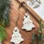 Personalised Clay Mini Tree Decoration, thumbnail 4 of 6