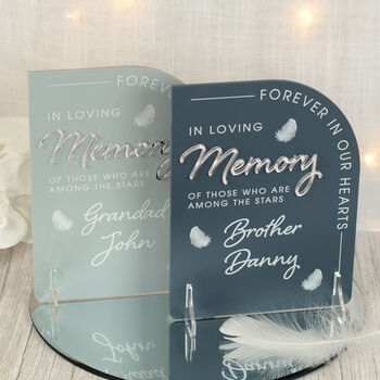 Modern Arch Wedding Memorial Acrylic Sign, 2 of 12
