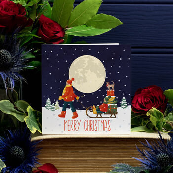 Snowy Village Scene Christmas Card Packs, 5 of 6