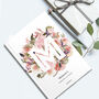Personalised Letter Flower Posy Notebook, thumbnail 2 of 7