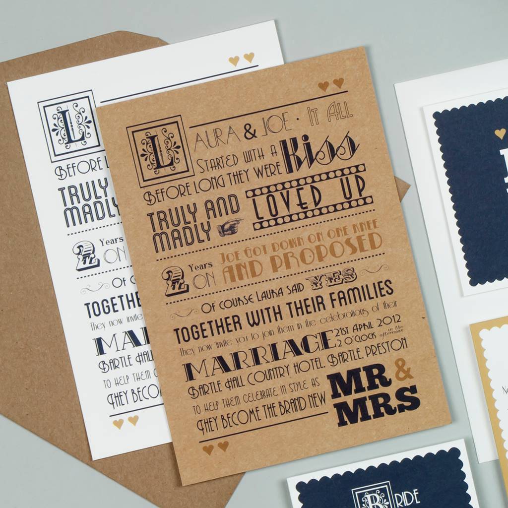 once upon a time wedding invitation by papergrace | notonthehighstreet.com