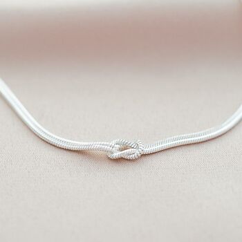 Infinity Knot Sterling Silver Personalised Bracelet, 4 of 12