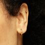 Sterling Silver Classic Mini Hoop Earrings, thumbnail 4 of 5