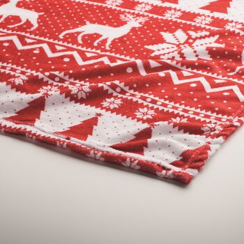 Personalised Festive Fleece Blanket, 4 of 7