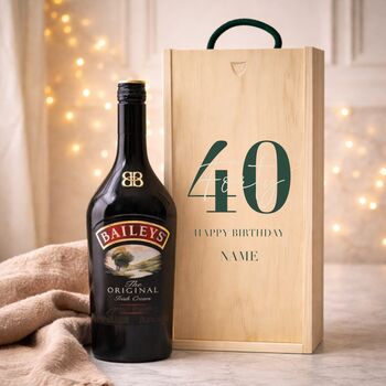 Personalised 40th Birthday Aperitif Gift Set With Custom Lid, 5 of 11