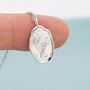 Water Lily Flower Pendant Necklace In Sterling Silver, thumbnail 5 of 9