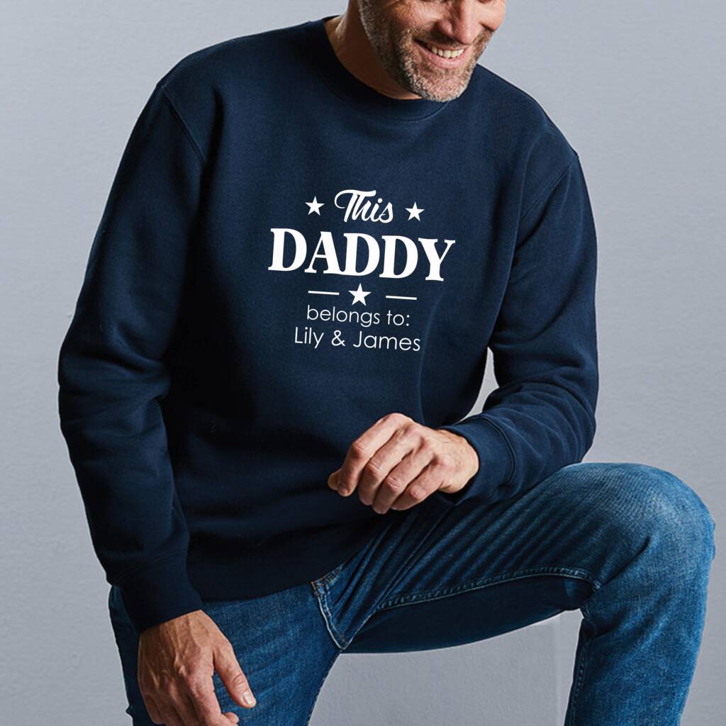 Personalised This Daddy Star Jumper, 1 of 2