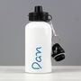 Personalised Blue Name Water Bottle, thumbnail 2 of 3