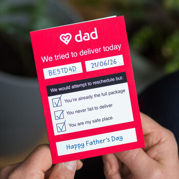 Delivery Themed Father's Day Card, 3 of 4