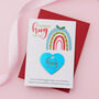 Personalised Christmas Rainbow Hug Token Card, thumbnail 1 of 6