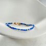 Natural Blue Agate Bracelet, thumbnail 1 of 8