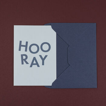 'Hooray' Congratulations And Well Done Card, 4 of 4