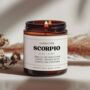 Scorpio Gifts Scorpio Zodiac Candle, thumbnail 1 of 7