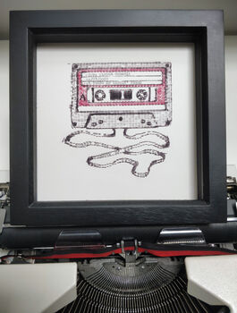 Personalisable Cassette Typewriter Art Print, 3 of 10
