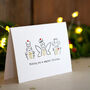 Nutcracker Fingerprint Christmas Card Making Kit, thumbnail 2 of 8
