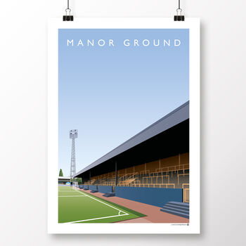 Oxford United Manor Ground London Road Stand Poster, 2 of 8