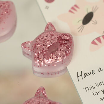 Personalised Purr Fect Birthday Resin Cat Pocket Hug In The Post, 2 of 5