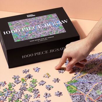 1000 Piece Jigsaw Hand Drawn Map Of London, 3 of 12
