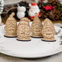Personalised Wooden Gonk Christmas Place Names, thumbnail 5 of 5