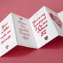 Personalised Valentine's Day Eight Reasons Banner Card, thumbnail 5 of 5