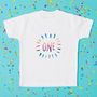 Childs Birthday Number Baby Grow Or T Shirt, thumbnail 1 of 7