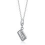Sterling Silver Malted Milk Biscuit Charm Necklace, thumbnail 2 of 6