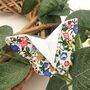 Ditsy Blue Floral Butterfly Hair Grip Slide, Liberty Style Fabric, thumbnail 7 of 11