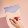Personalised Pastel Leather Card Holder, thumbnail 1 of 5