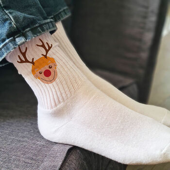 Personalised Men's Christmas Socks, 2 of 8