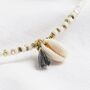 Beaded Shell Charm Necklace, thumbnail 4 of 10