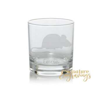 Personalised Mouse Engraved Glass, 2 of 5