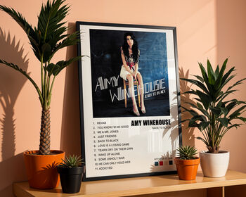 Set Of Three Personalised Album Posters, Choose Your Album, 9 of 11