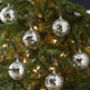 Mirror Disco Ball Hanging Decor 5cm/10cm/15cm/20cm/30cm/Silver, thumbnail 5 of 12