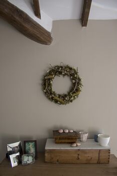 Pussy Willow And Wax Flower Wreath, 9 of 10