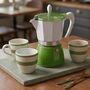Italian Moka Pot Espresso Maker 'Pin Up' In Green, thumbnail 1 of 5