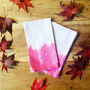 100% Cotton Hand Made Tie Dye Half Dye Napkin Set, thumbnail 3 of 7